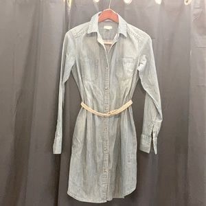Denim buttoned shirt dress. Size XS.